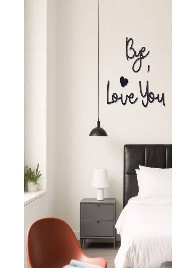 Dasinro Love You Bye Sign Above Door Topper Decoration, Wood Home Decor wall decor For Wall Art living Room Bedroom, Express Love and Warm for Your Family Lovers - Image 3